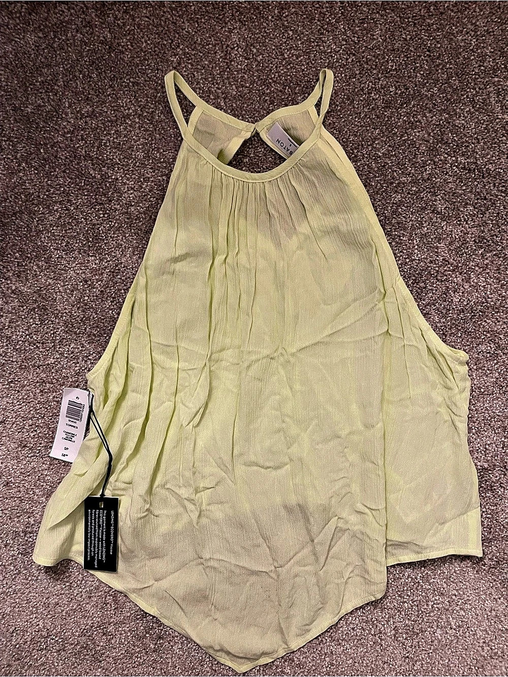 Babaton Torres Top yellow Tank Top Small NWT